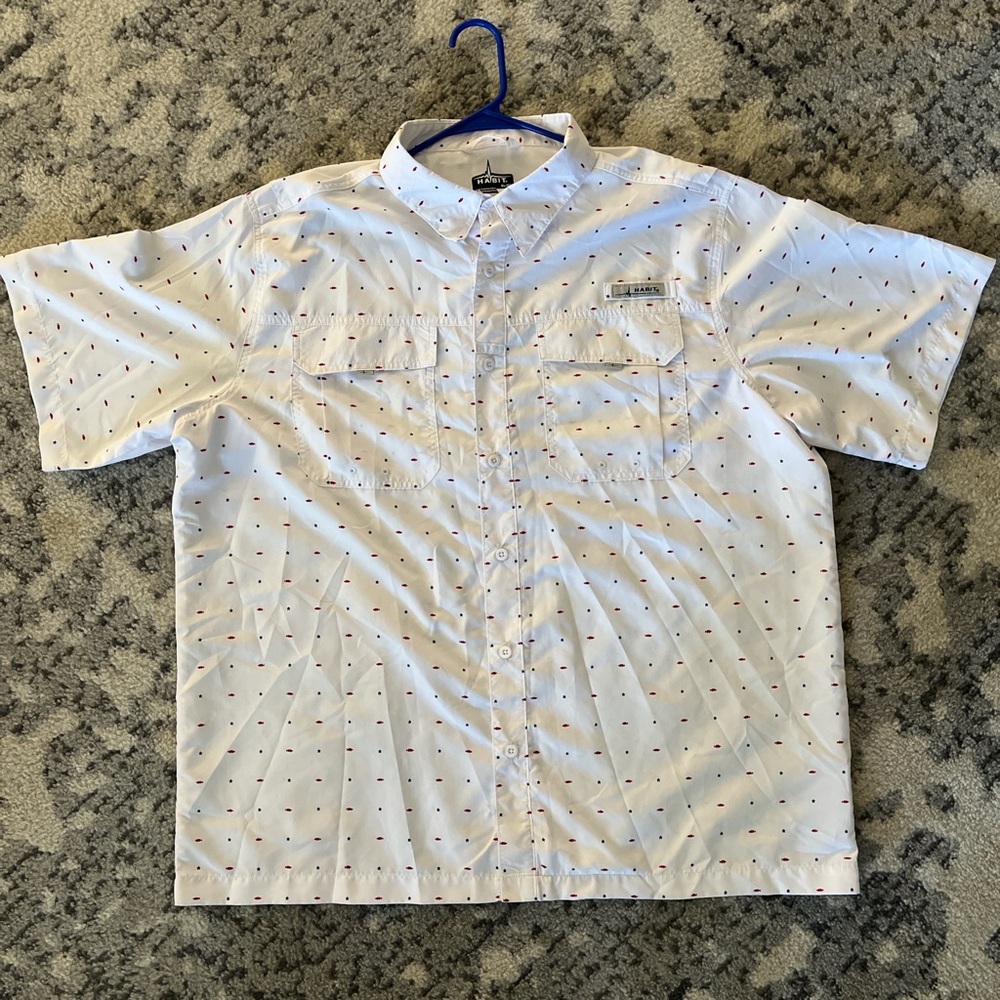 Habit men’s UPF 40 + crayfish creek short sleeve river shirt